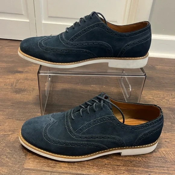 Aldo | Shoes | Aldo Mens Suede Oxford Shoe Size Mens 3 Color Navy Blue |  Poshmark